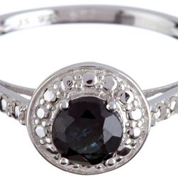 Savvy Cie Round Black Spinel Ring No Color