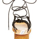 Incaltaminte Femei Steve Madden Seaashor Caged Sandal BLACK SUED
