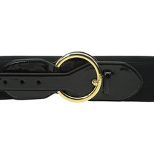 Ralph Lauren Stretch 2 1/2" Stretch w/ Patent Tabs & O-Ring Buckle Black