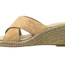 Incaltaminte Femei Johnston Murphy Arlene Cross Band Natural Metallic Cork