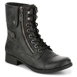 Incaltaminte Femei G by GUESS Banks Combat Boot Black