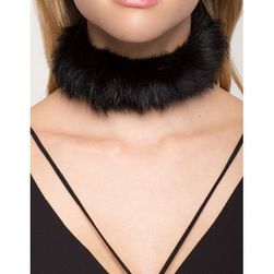 Bijuterii Femei CheapChic Furry Collar Choker Black