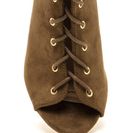 Incaltaminte Femei CheapChic Chic Outlook Lace-up Chunky Heels Olive