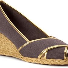 Ralph Lauren Cecilia II Black/RL Gold Jersey Knit/PU