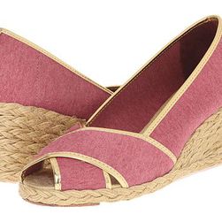 Incaltaminte Femei LAUREN Ralph Lauren Cecilia II RedRL Gold Jersey KnitMet Kid PU
