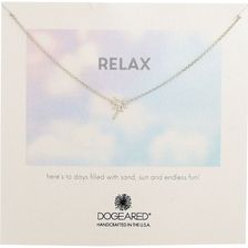 Dogeared Relax Palm Tree Necklace Sterling Silver