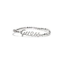 Bijuterii Femei GUESS Silver-Tone Stretch Logo Bracelet silver