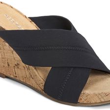 Aerosoles Party Plush Black Fabric