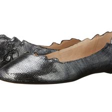 Sam Edelman Augusta Pewter Metallic Mini Lizard Leather