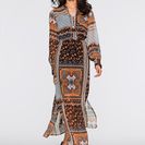 Rochie lungă din şifon 