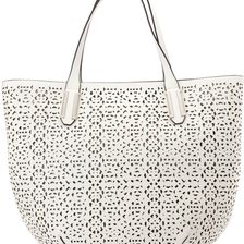 Ivanka Trump Hudson Double Shoulder Lasercut White