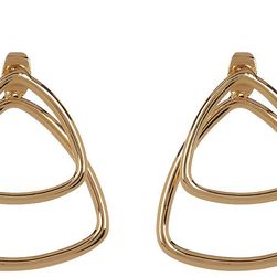 14th & Union Open Triangle Front Back Earrings GOLD