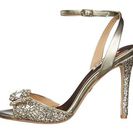 Incaltaminte Femei Badgley Mischka Amanda II Platino Glitter FabricMetallic