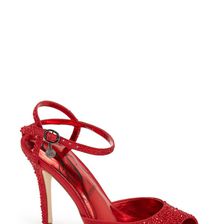 Incaltaminte Femei J Renee Jordy Crystal Embellished Ankle Strap Sandal Women RED
