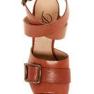 Incaltaminte Femei Delman Carly Ankle Strap Heeled Sandal ALMOND SOFT VACHETTA