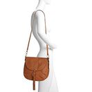 Accesorii Femei Lucky Brand Lucky Brand Athena Leather Shoulder Bag Cognac