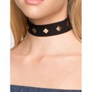 Bijuterii Femei CheapChic Diamond Suede Choker Black