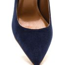 Incaltaminte Femei CheapChic Point \'n Chic Chunky Faux Suede Pumps Blue