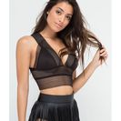 Accesorii Femei CheapChic Good Sport Longline Bikini Top Black