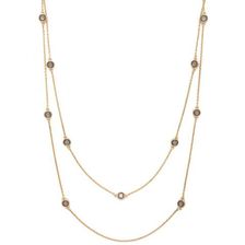 Bijuterii Femei Forever21 Faux Stone Layered Necklace Greygold