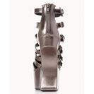 Incaltaminte Femei Forever21 Bold Heel-Less Wedges Gunmetal