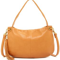 Hobo Vale Leather Shoulder Bag WHISKEY