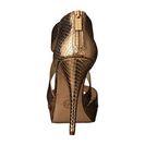 Incaltaminte Femei Michael Kors Ariel Platform Pale Gold Metallic Snake