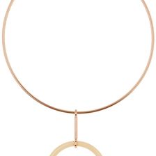 Vince Camuto Ring Pendant Collar Necklace ROSEG