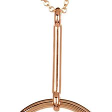 Vince Camuto Metal Ring Pendant Necklace ROSEG