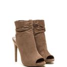 Incaltaminte Femei CheapChic Undeniable Style Faux Suede Booties Taupe