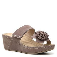 Incaltaminte Femei David Tate Justice Wedge Sandal Taupe