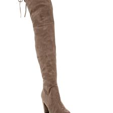 Incaltaminte Femei Catherine Catherine Malandrino Sorcha Faux Fur Footbed Over-The-Knee Boot TAUPE
