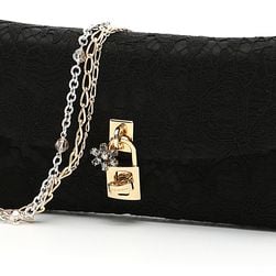 Dolce & Gabbana Lace Dolce Bag NERO/NERO