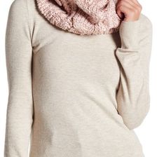 Accesorii Femei Collection Xiix Cable Shine Cowl Scarf DUSTY PINK