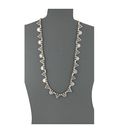 Bijuterii Femei Lucky Brand Leather and Silver Trainagle Necklace Silver