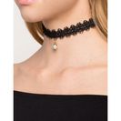 Bijuterii Femei CheapChic Emma Rhinestone Lace Choker Black