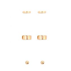 Bijuterii Femei Forever21 High-Polish Earring Set Gold