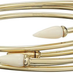 Vince Camuto Sculptural Flex Bracelet Gold/Ivory