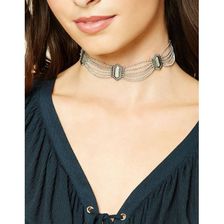 Bijuterii Femei Forever21 Burnished Chain Choker Bsilver
