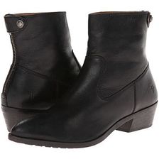 Incaltaminte Femei Frye Ruby Short Back Zip Black Smooth Vintage Leather