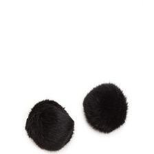 Accesorii Femei CheapChic Fur Sure Pom-pom Shoe Accessories Black