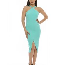 Rochie mint, cu bretele in X, Emily G