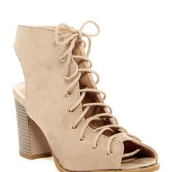 Incaltaminte Femei Top Guy Palm Lace-Up Cutout Bootie TAUPE