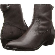 Incaltaminte Femei Frye Ruby Short Back Zip Charcoal Smooth Vintage Leather