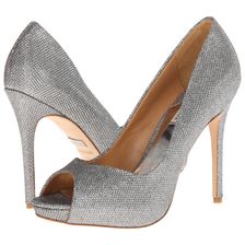 Badgley Mischka Kassidy II Silver Diamond Drill Fabric