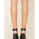 Incaltaminte Femei Forever21 Cutout Faux Leather Booties Black