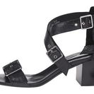 Incaltaminte Femei The Kooples Lizard Embossed Leather Black