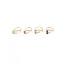 Bijuterii Femei Forever21 Etched Rhinestone Ear Cuff Set Goldpink