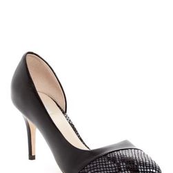 Incaltaminte Femei Cole Haan Highline Snake Embossed Cap Toe Pump BLACK-SNK