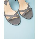Incaltaminte Femei Forever21 Glittered Ankle-Strap Stiletto Sandals Silver